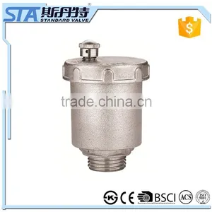 ART.5051 Forged CW617n Brass Automatic Air Vent Valve, Air Evacuation Valve, Air Release Valve Made in Yuhuan, Zhejiang, China thumbnail-1