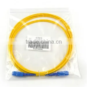 SC/UPC-SC/UPC G652d G657A Singelmode Simplex Fiber Optic Patch Cord Yellow Color LSZH Jacket thumbnail-5
