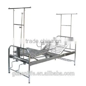 Stainless Steel Hospital Bed With Two Revolving Levers thumbnail-2