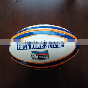 Wholesale Promotional Best Quality Inflatable Customized Pvc Leather Rugby Ball thumbnail-3