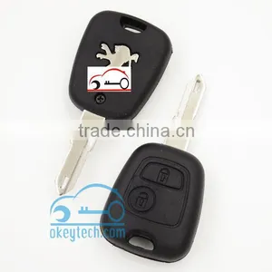 Good Price Peuguot Key Shell for 206 Blank 2 Button With Logo Car Key Peugeot Romote Key Shell thumbnail-2