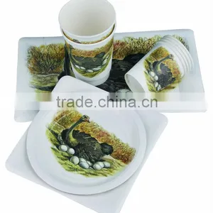 Shaped Paper Plates Cups for Party Wholesales thumbnail-3