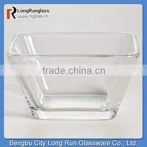 LongRun Clear Tempo Square Glass Bowls Old Fashioned Glassware Dinner Set thumbnail-1