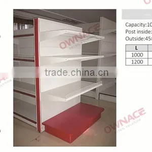 Metal Heavy Duty Gondola Shelving For Supermarket thumbnail-3