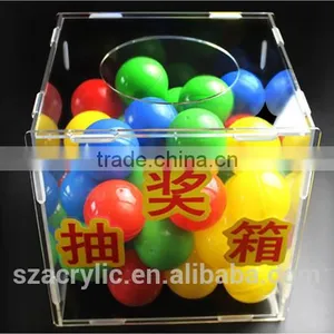 Acrylic Lucky Draw Box 20cm*20cm*20cm thumbnail-2