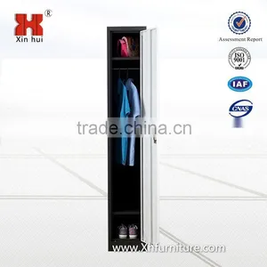 High Quality Single Door Staff Clothes Locker Metal Closet Wardrobe thumbnail-1