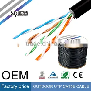 SIPU High Speed Waterproof Utp Cat5e Outdoor Cable Best Outdoor Cat6 Sftp Lan Cable Wholesale Ftp Cat5e Cable thumbnail-1