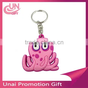 Professional Product Cheap Promotional Custom Silicone Rubber Keychain thumbnail-1
