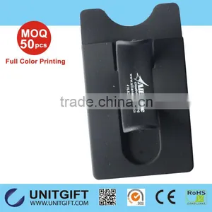 Sticky Cellphone Card Poket Touch U Mobile Phone Stand With Silk Print Logo thumbnail-5