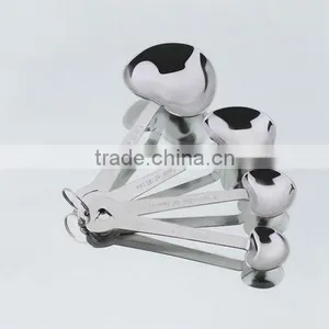Stainless Steel Heart Shape Measuring Spoon Set thumbnail-2