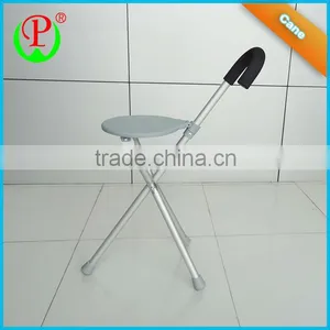 Best Sale Specialize Designed Tripod Walking Stick With Chair for Elderly thumbnail-1