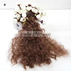 Natural Brown Curly Hair Weaving for Braiding thumbnail-1