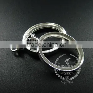 30*40mm Silver Plated Alloy Oval Photo Frame Glass Pendant Charm DIY Bezel Setting With Glass Tray Jewelry Supplies 1820286 thumbnail-2
