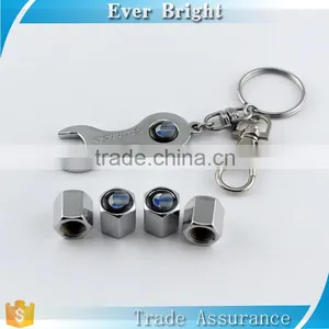 4pcs Metal Good Quality Fit for All Tubeless Car Tire Wrench Valve Cap thumbnail-4