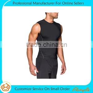 Mens Blank Custom Design Running Bodybuilding Sorts Singlet thumbnail-4