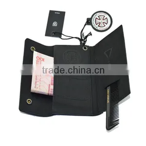 Folding Stud Genuine Leather Wallet With Engraved Badge thumbnail-6
