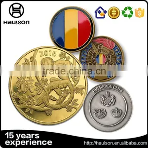 Factory Directly Sell High Quality 2D Hydraulic Pressure Customized Brass Nickel Plating Soft Enamel Cheap Souvenir Coin thumbnail-5