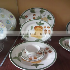30PCS Color Stripes Handpainting Dinnerware Sets Wholesale thumbnail-1
