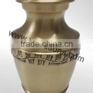 Unique Brass Metal Solid Urns Cremation Urns | Decorative Urns | Funeral Urns thumbnail-6