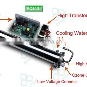 80g Water Cooling Enamel Ozone Generator Parts / Ozone Generator Kits / Ozone Generator Tube thumbnail-4