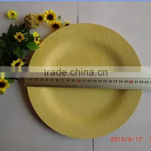 Disposable Round Bamboo Plate/dish thumbnail-1