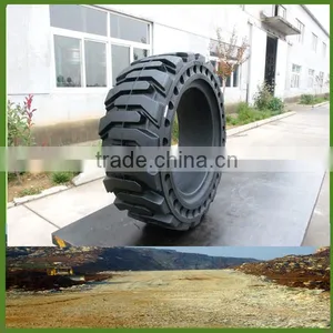 445/65-24 Skid Loader Solid Tires With Holes thumbnail-1