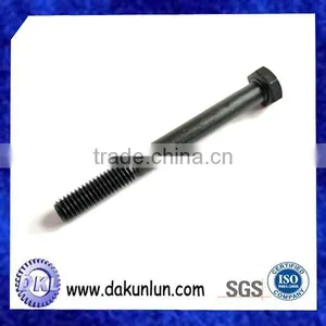 Black Carbon Steel Outer Hex Half-thread Screw Bolt thumbnail-1