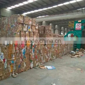 Horizontal Hydraulic Waste Paper, Cardboard, PET Baling Machine With Conveyor thumbnail-6