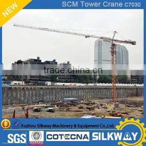 Building Construction Site Generally Using Model SCM-C7030 Tower Cranes thumbnail-3
