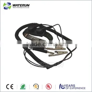 Black Dual Metal ESD Wrist Strap thumbnail-1