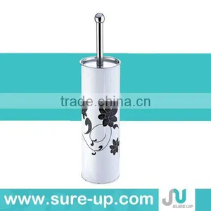Round Toilet Brush Holder With Brush,plastic Toilet Brush Holder,gold Toilet Brush Holder thumbnail-1
