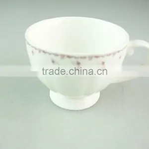 Cheap Porcelain Tea Cup With Handle Good Tabelware thumbnail-1
