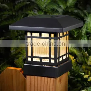 2PK 20 Lumens Solar Fence Post Cap Lights thumbnail-1