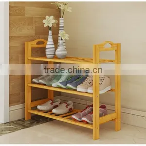 Japanese Style Bamboo Wooden Shoes Rack thumbnail-2
