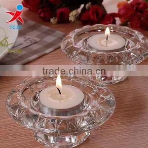 Clear Butter Lamp/Transparent Glass Candle Holders thumbnail-1
