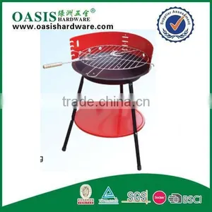 Easy Assembled Grill Oven /camping Cooking Ceramic Barbecue Oven Stand Knids Iron Coating Outdoor Using BBQ Oven thumbnail-1