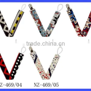 New Arrival Baby Boys Cheap Pacifier Clips Teething Sooner Holder Cotton Pacifier Holder Clip thumbnail-1