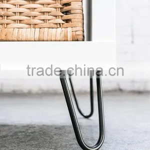 Home Furniture Hardware Black Powder Coated Cabinet Metal Hairpin Leg thumbnail-2