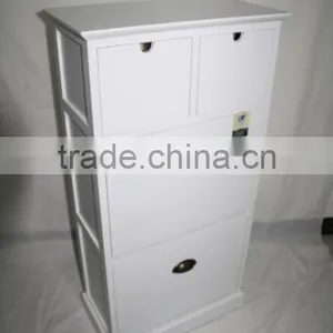 Elegant Wooden Storage Living Room Shoe Cabinet Unit thumbnail-1