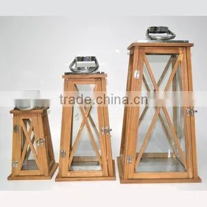 Garden Wooden Lantern thumbnail-1