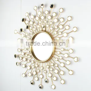 Modern Style Living Room Iron Frame Silver Mirrors thumbnail-1