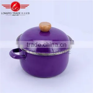 3pcs Persimmon Type Casserole, Enamel Pot, Ceramic Stockpot/saucepot thumbnail-4