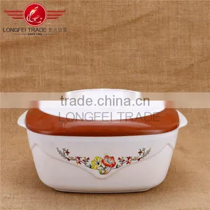High Quality 3PCS Stainless Steel Inner Plastic Insulated Food Warmer thumbnail-2