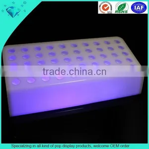White Plastic Acrylic Ballpoint Pen Display Shelf for Retail Shop thumbnail-3