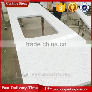 Jianfa Artificial Sparkle Crystal White Quartz Stone thumbnail-1