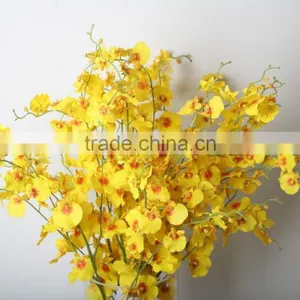 Yellow Dancing Orchids Artificial Decorative Dancing Orchids Flowers for Wholesale thumbnail-2
