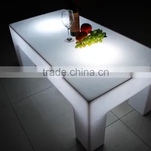 Modern Home Decorative LED Furniture Plastic Illuminated LED Bar Table thumbnail-4