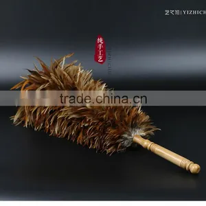 Wood Handle Cock Feather Duster thumbnail-4