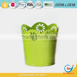 Garden Iron and Zinc Powder Coated Flower Display Buckets Metal Florist Buckets thumbnail-1