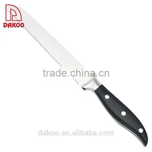 8"Bread Knife, Forged and Pakka Wood Handle Black Color thumbnail-2